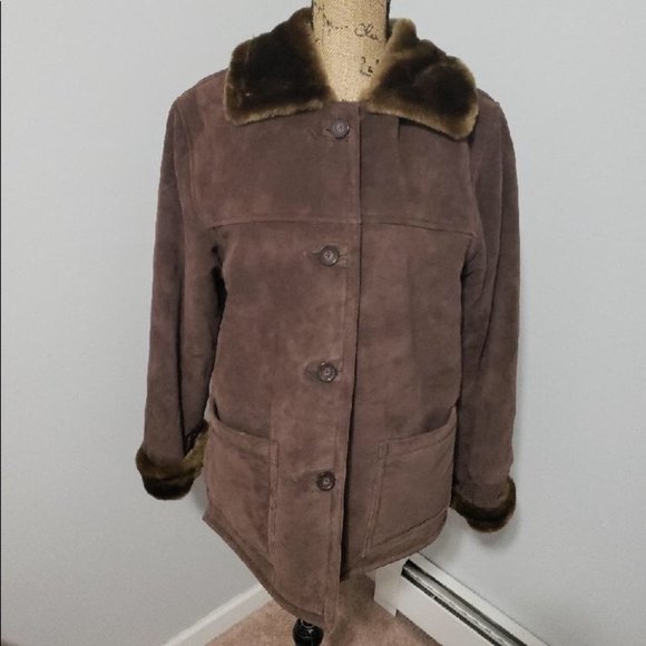 {Dennis Basso} Leather & Fur Coat - Picture 3 of 7